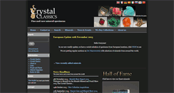 Desktop Screenshot of crystalclassicsmineraux.com