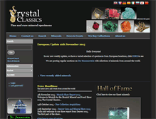 Tablet Screenshot of crystalclassicsmineraux.com